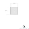 Yara optical pouf quadrato rivestimento cotone bianco dimensioni l80 p80 h20 cm (h35 con bancale)