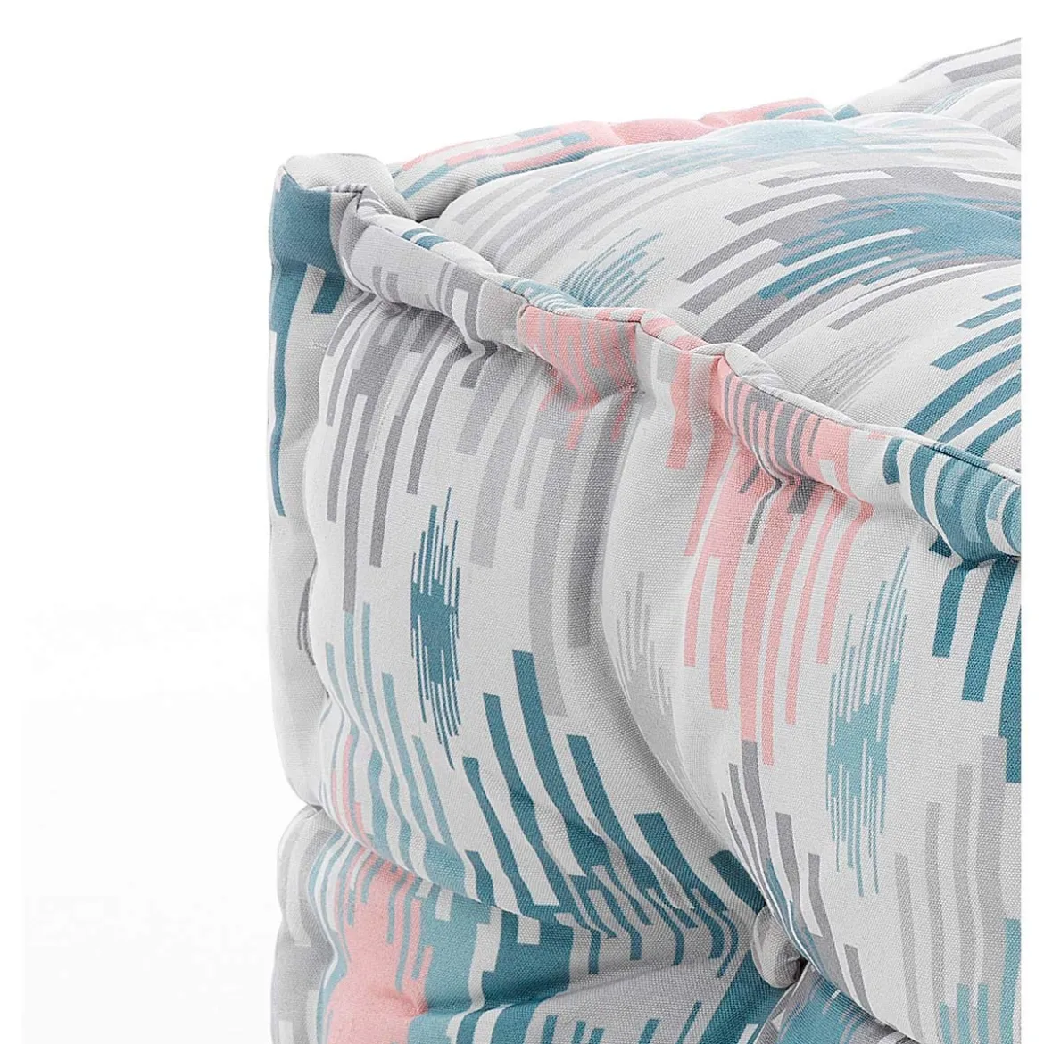 Yara pastel pouf outdoor programma kamar - outdoor tessuto waterproof cm. 45 x 45 x 45