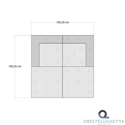 Yara waffle grey divano 2 posti rivestimento cotone nido d'ape grigio dimensioni l160 p80 h60 cm