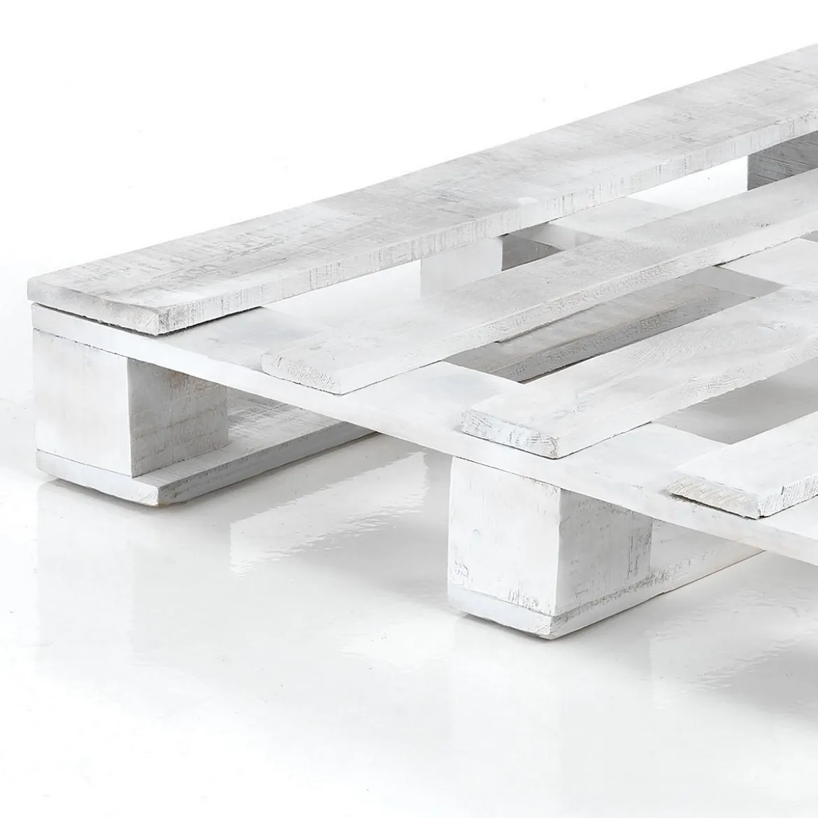 Yara white bancale in legno verniciato bianco opaco finitura liscia 80x80x13 cm