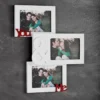 You & me porta foto da parete in legno bianco h.315 l.36 p.24 cm