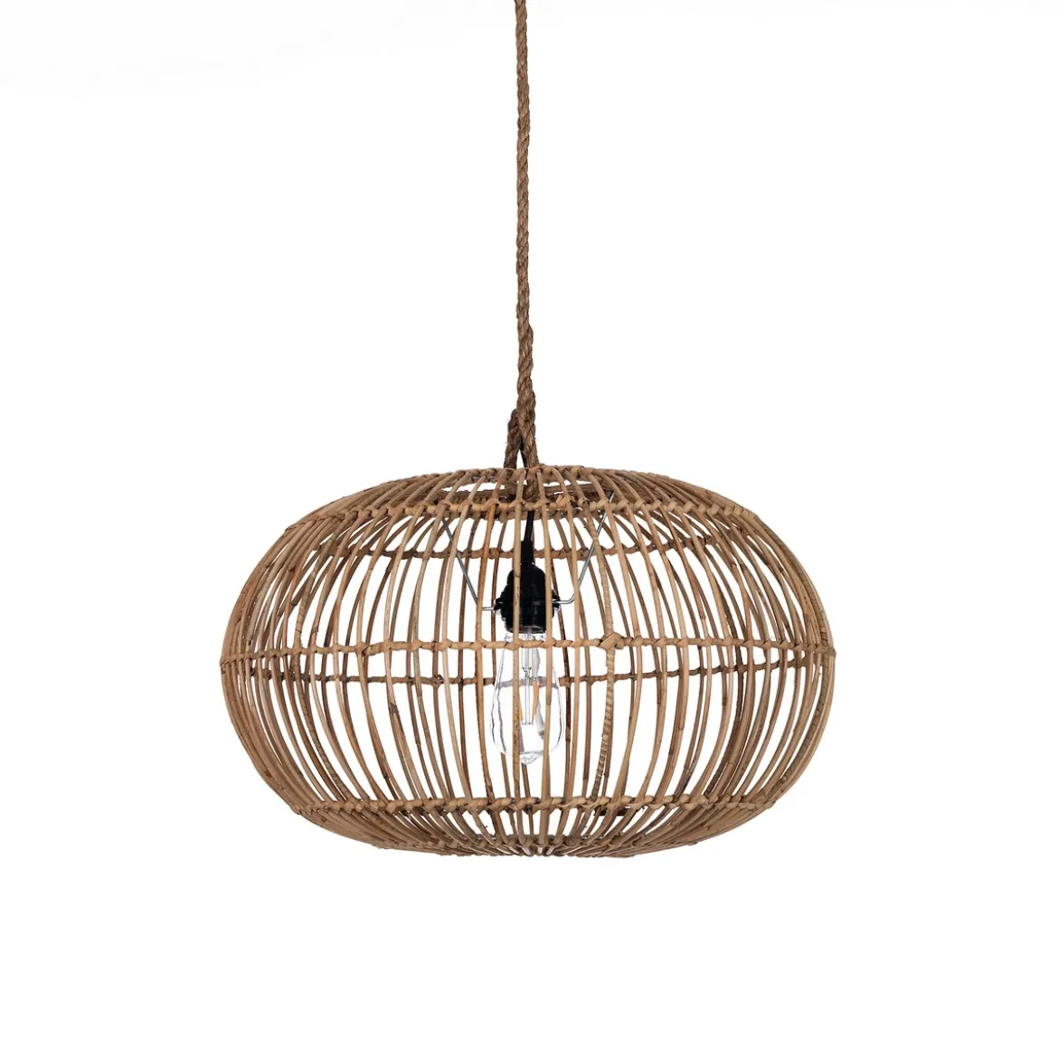 Yvon lampadario in rattan cm. d. 51 x h.30